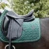 Kentucky Horsewear Kentucky Zadeldekje Velvet Pearls Dressuur Pine Green Full