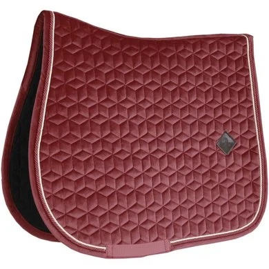 Kentucky Horsewear Kentucky Zadeldekje Velvet Springen Bordeaux Full 4 Kentucky Horsewear Kentucky Zadeldekje Velvet Springen Bordeaux Full - Afbeelding 4