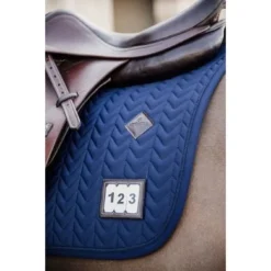 Kentucky Horsewear Kentucky Zadeldekje Fishbone Dressuur Navy Full