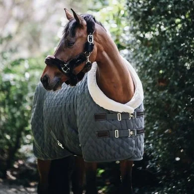 Kentucky Horsewear Kentucky Showdeken 160g Groen/Grijs 2 Kentucky Horsewear Kentucky Showdeken 160g Groen/Grijs - Afbeelding 2