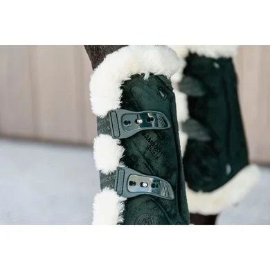 Kentucky Horsewear Kentucky Peesbeschermers Bamboo Elastic Velvet Vegan Bont Donker Groen 4 Kentucky Horsewear Kentucky Peesbeschermers Bamboo Elastic Velvet Vegan Bont Donker Groen - Afbeelding 4