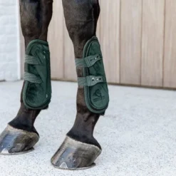 Kentucky Horsewear Kentucky Peesbeschermers Bamboo Elastic Velvet Donker Groen
