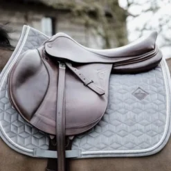 Kentucky Horsewear Kentucky Zadeldekje Basic Velvet Springen Grijs