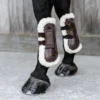 Kentucky Horsewear Kentucky Peesbeschermers Velcro Vegan Sheepskin Bruin M