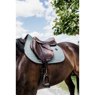 Kentucky Horsewear Kentucky Spring Zadeldekje Classic Leer Dusty Green 4 Kentucky Horsewear Kentucky Spring Zadeldekje Classic Leer Dusty Green - Afbeelding 4