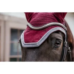 Kentucky Horsewear Kentucky Oornetje Wellington Velvet Contrast Bordeaux Full