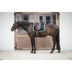 Kentucky Horsewear Kentucky Dressuur Zadeldekje Classic Contrast Pine Green Full