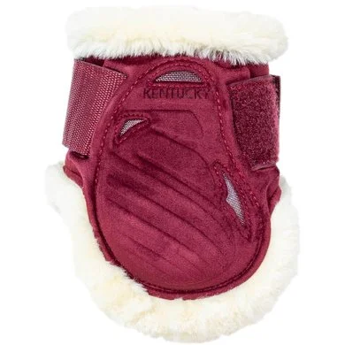 Kentucky Horsewear Kentucky Kogelbeschermer Young Horse Velvet Vegan Bont Bordeaux 2 Kentucky Horsewear Kentucky Kogelbeschermer Young Horse Velvet Vegan Bont Bordeaux - Afbeelding 2