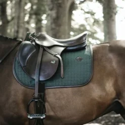 Kentucky Horsewear Kentucky Spring Zadeldekje Color Ed Leather Olive Green Full