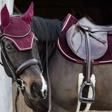 Kentucky Horsewear Kentucky Zadeldekje Velvet Springen Bordeaux Full 3 Kentucky Horsewear Kentucky Zadeldekje Velvet Springen Bordeaux Full - Afbeelding 3