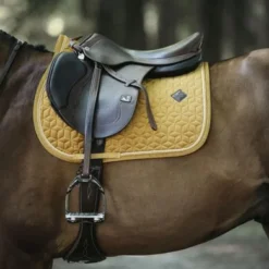 Kentucky Horsewear Kentucky Zadeldekje Velvet Springen Mustard Full