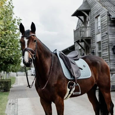 Kentucky Horsewear Kentucky Zadeldekje Wol Dressuur Lichtblauw Full 2 Kentucky Horsewear Kentucky Zadeldekje Wol Dressuur Lichtblauw Full - Afbeelding 2