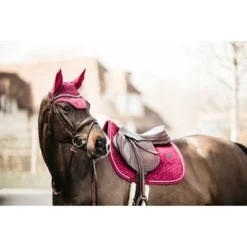 Kentucky Horsewear Kentucky Zadeldekje Velvet Springen Fuchsia Full
