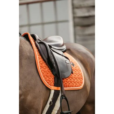 Kentucky Horsewear Kentucky Zadeldekje Velvet Springen Oranje Full 2 Kentucky Horsewear Kentucky Zadeldekje Velvet Springen Oranje Full - Afbeelding 2