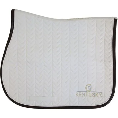 Kentucky Horsewear Kentucky Spring Zadeldekje Fishbone Leather White Full 3 Kentucky Horsewear Kentucky Spring Zadeldekje Fishbone Leather White Full - Afbeelding 3